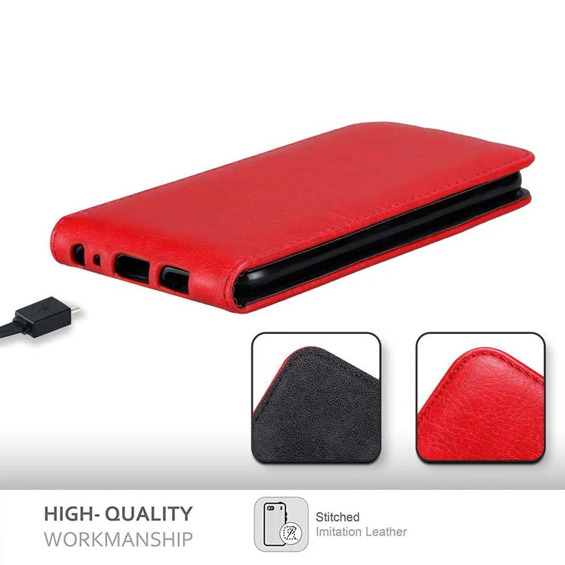 Cadorabo Hülle kompatibel mit Honor 9 LITE Schutzhülle im Flip Design mit Magnetverschluss