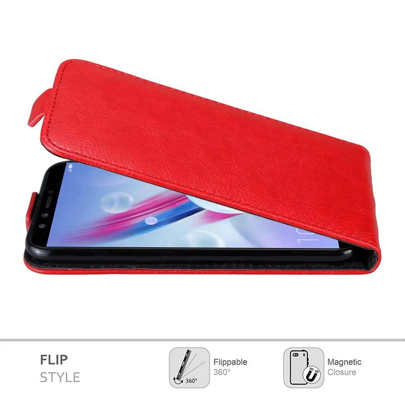 Cadorabo Hülle kompatibel mit Honor 9 LITE Schutzhülle im Flip Design mit Magnetverschluss