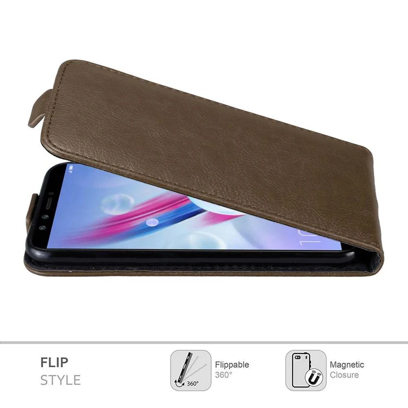 Cadorabo Hülle kompatibel mit Honor 9 LITE Schutzhülle im Flip Design mit Magnetverschluss