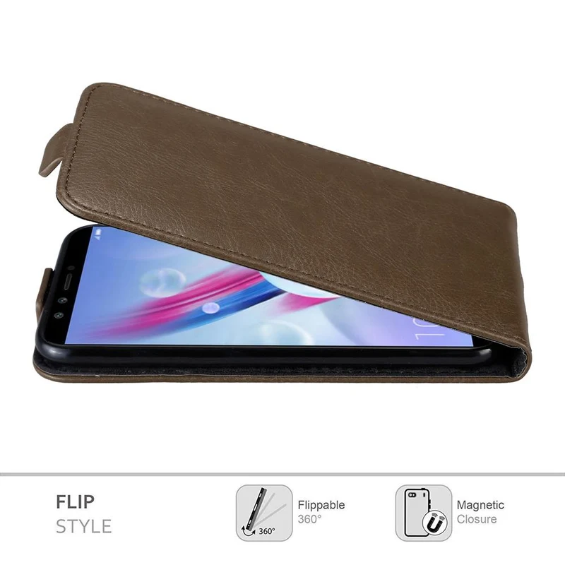 Cadorabo Hülle kompatibel mit Honor 9 LITE Schutzhülle im Flip Design mit Magnetverschluss