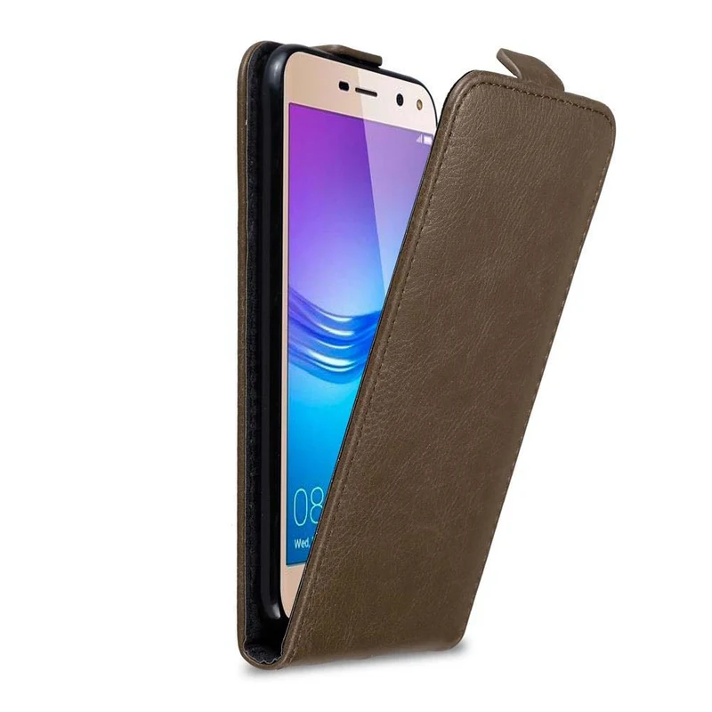 Cadorabo Hülle kompatibel mit Huawei Y5 2017 / Y6 2017 Schutzhülle im Flip Design mit Magnetverschluss