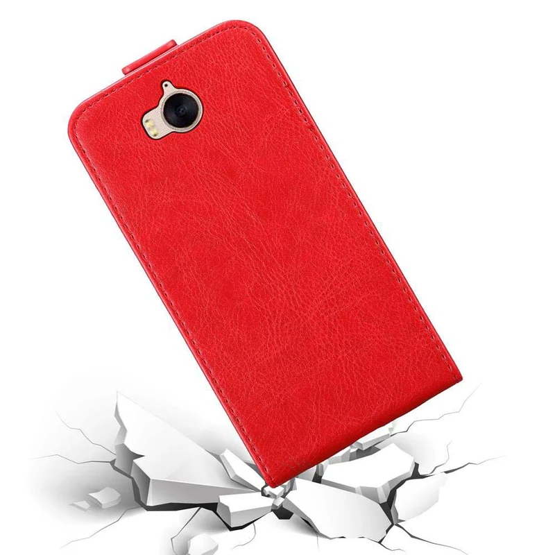 Cadorabo Hülle kompatibel mit Huawei Y5 2017 / Y6 2017 Schutzhülle im Flip Design mit Magnetverschluss
