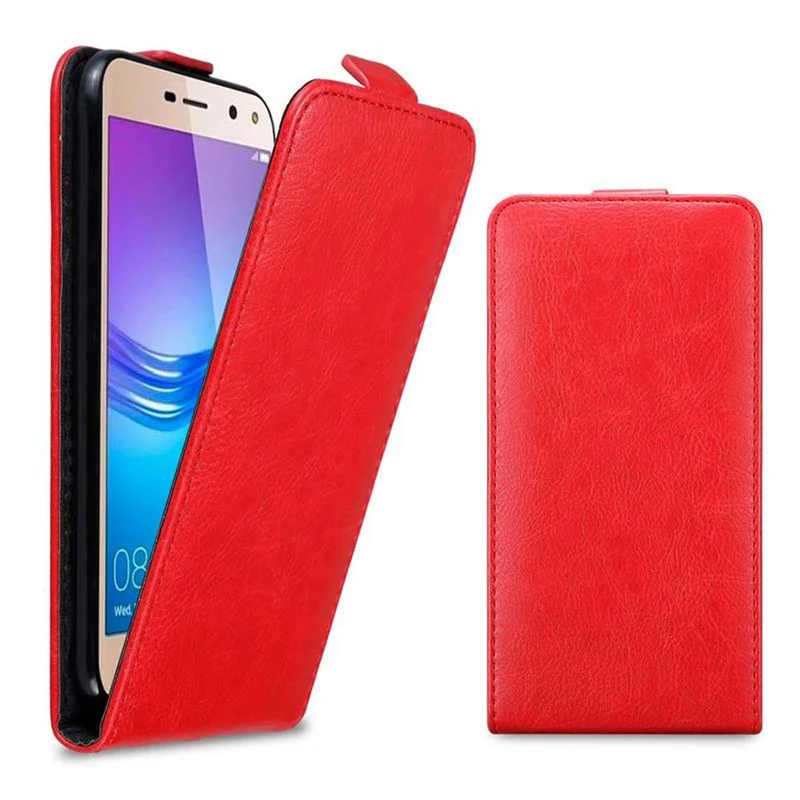 Cadorabo Hülle kompatibel mit Huawei Y5 2017 / Y6 2017 Schutzhülle im Flip Design mit Magnetverschluss