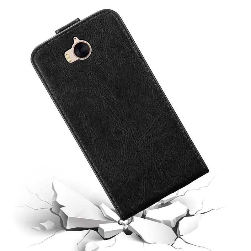 Cadorabo Hülle kompatibel mit Huawei Y5 2017 / Y6 2017 Schutzhülle im Flip Design mit Magnetverschluss
