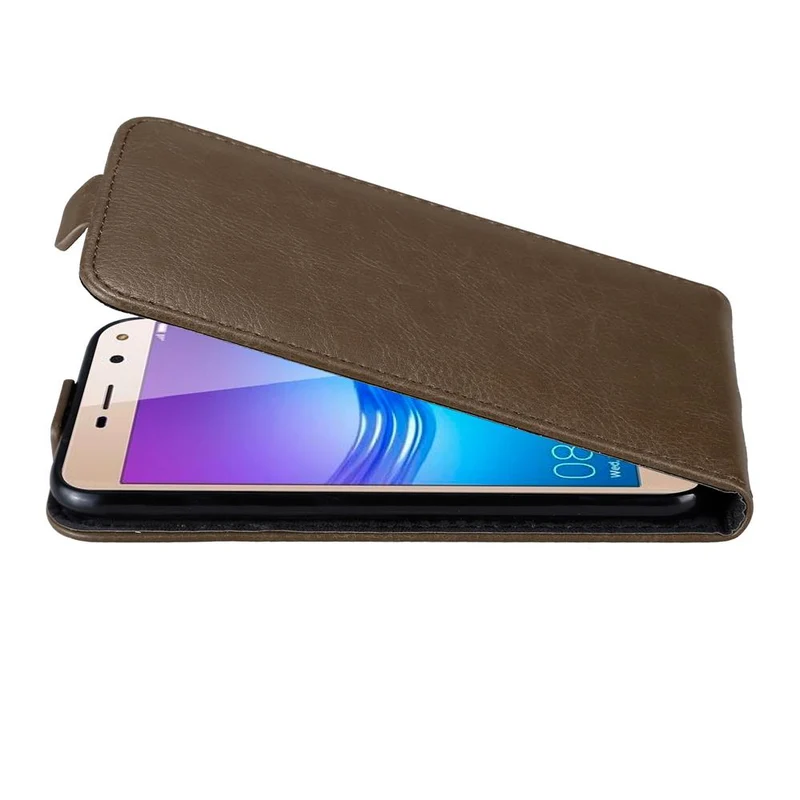 Cadorabo Hülle kompatibel mit Huawei Y5 2017 / Y6 2017 Schutzhülle im Flip Design mit Magnetverschluss
