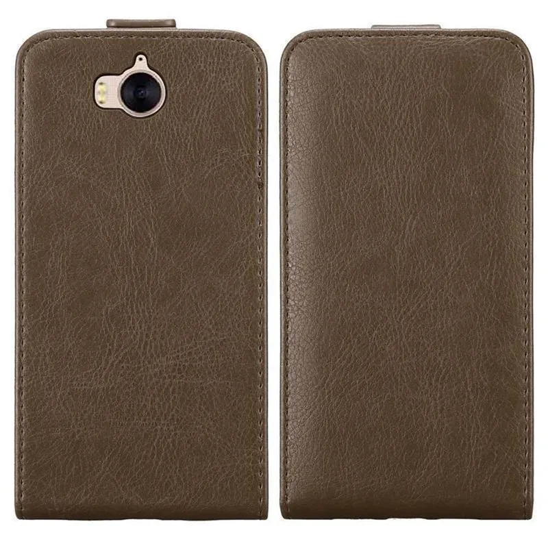 Cadorabo Hülle kompatibel mit Huawei Y5 2017 / Y6 2017 Schutzhülle im Flip Design mit Magnetverschluss