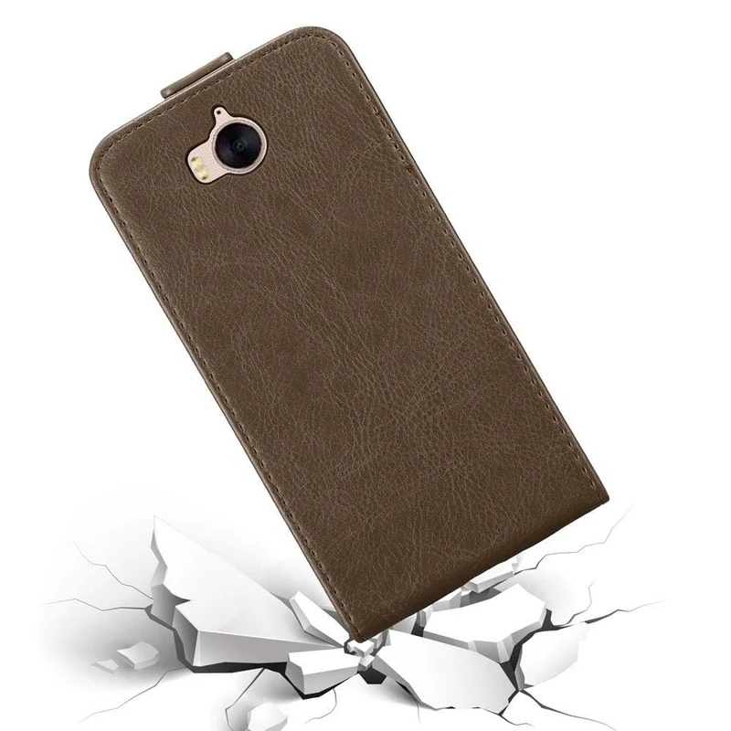 Cadorabo Hülle kompatibel mit Huawei Y5 2017 / Y6 2017 Schutzhülle im Flip Design mit Magnetverschluss