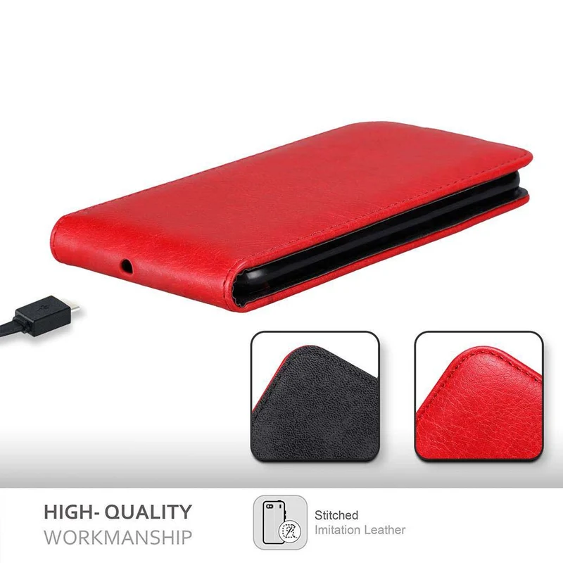 Cadorabo Hülle kompatibel mit Lenovo K6 / K6 POWER Schutzhülle im Flip Design mit Magnetverschluss