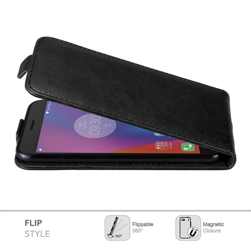 Cadorabo Hülle kompatibel mit Lenovo K6 / K6 POWER Schutzhülle im Flip Design mit Magnetverschluss