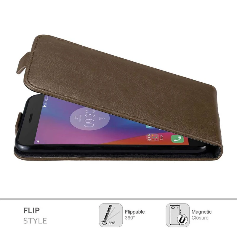 Cadorabo Hülle kompatibel mit Lenovo K6 / K6 POWER Schutzhülle im Flip Design mit Magnetverschluss