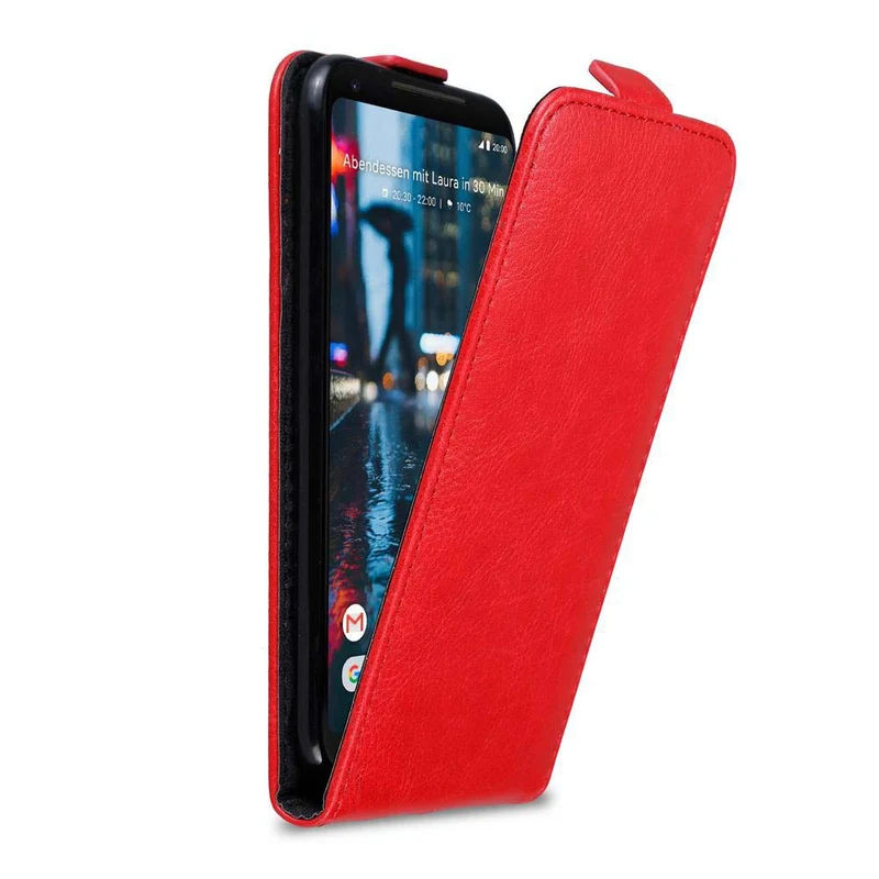 Cadorabo Hülle kompatibel mit Google PIXEL 2 XL Schutzhülle im Flip Design mit Magnetverschluss