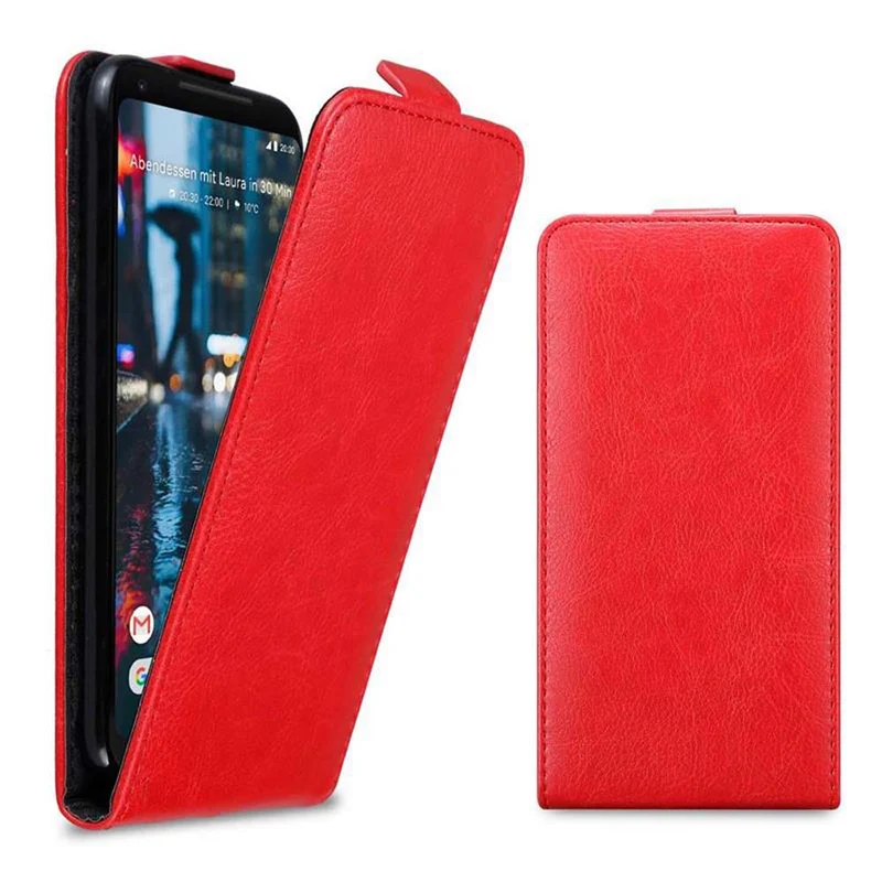Cadorabo Hülle kompatibel mit Google PIXEL 2 XL Schutzhülle im Flip Design mit Magnetverschluss
