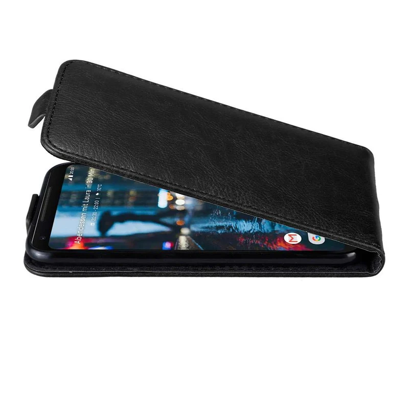 Cadorabo Hülle kompatibel mit Google PIXEL 2 XL Schutzhülle im Flip Design mit Magnetverschluss