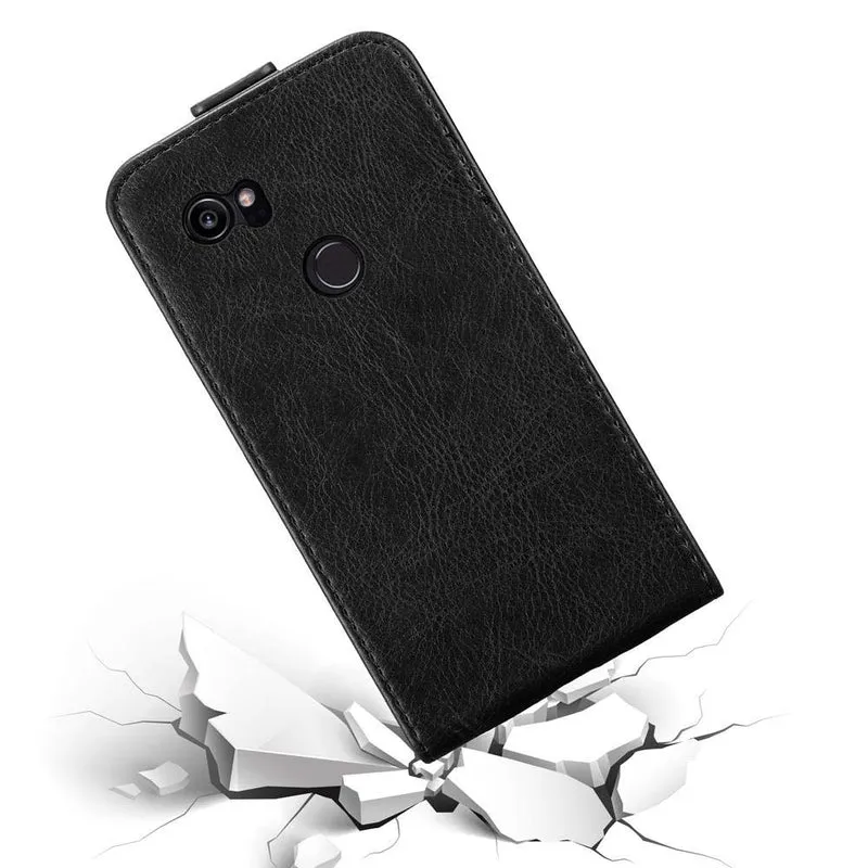 Cadorabo Hülle kompatibel mit Google PIXEL 2 XL Schutzhülle im Flip Design mit Magnetverschluss