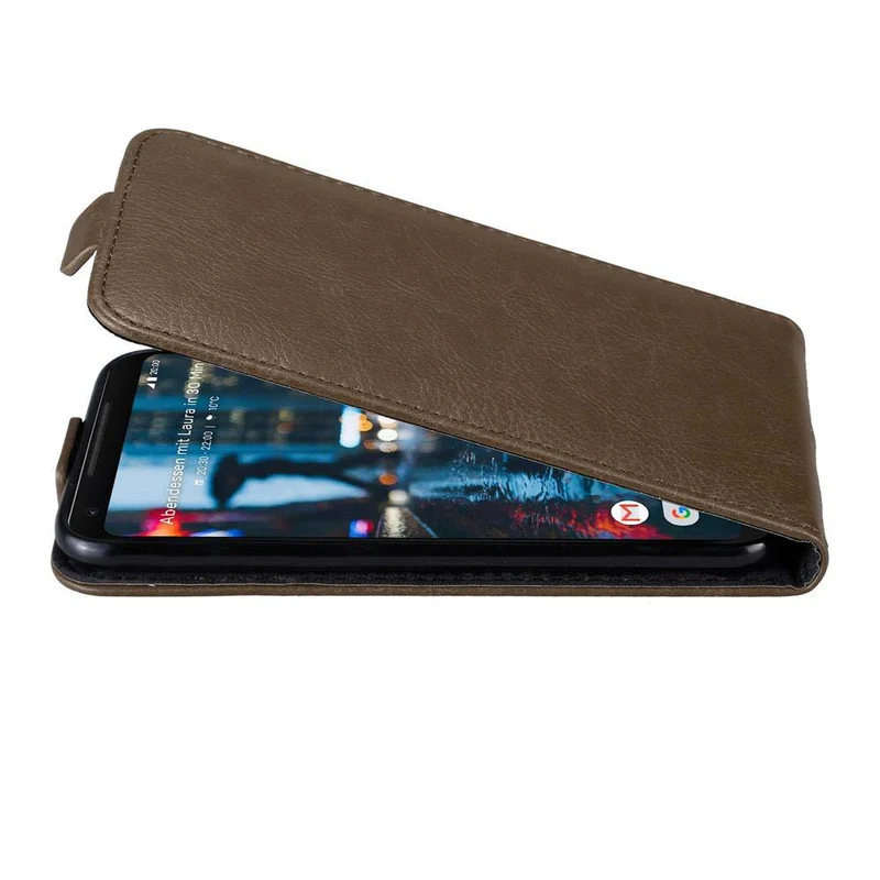 Cadorabo Hülle kompatibel mit Google PIXEL 2 XL Schutzhülle im Flip Design mit Magnetverschluss