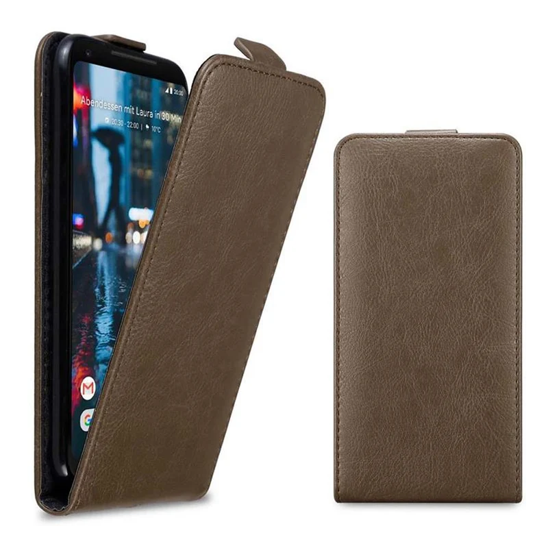 Cadorabo Hülle kompatibel mit Google PIXEL 2 XL Schutzhülle im Flip Design mit Magnetverschluss