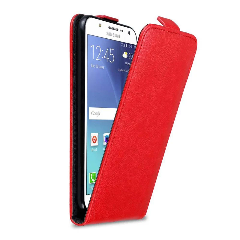 Cadorabo Hülle kompatibel mit Samsung Galaxy J7 2015 Schutzhülle im Flip Design mit Magnetverschluss