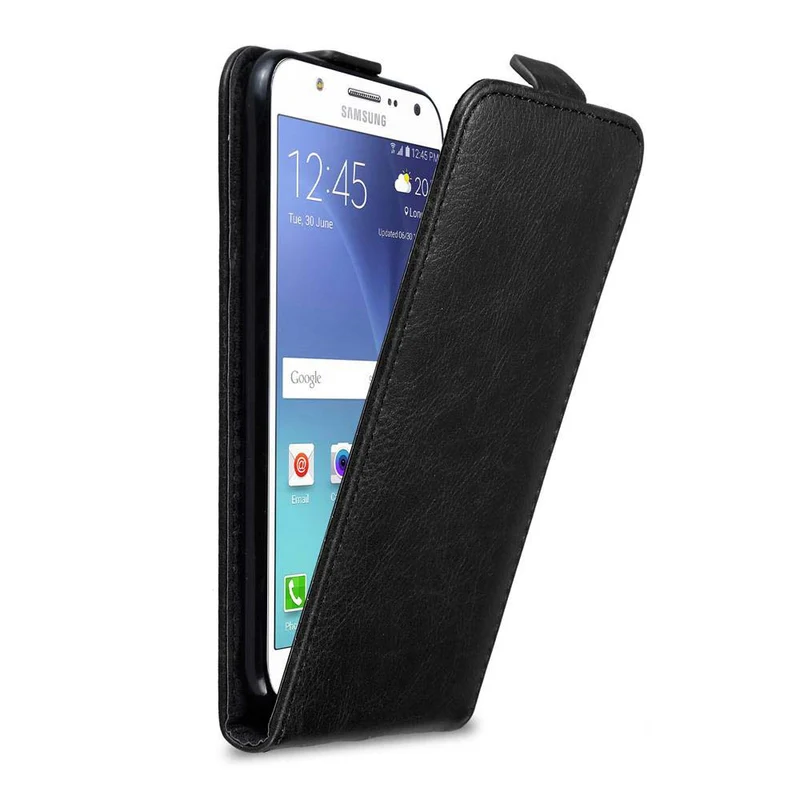 Cadorabo Hülle kompatibel mit Samsung Galaxy J7 2015 Schutzhülle im Flip Design mit Magnetverschluss