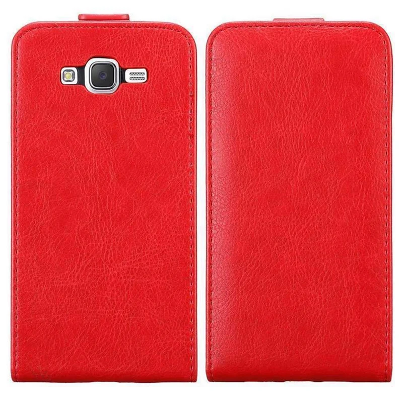 Cadorabo Hülle kompatibel mit Samsung Galaxy J7 2015 Schutzhülle im Flip Design mit Magnetverschluss