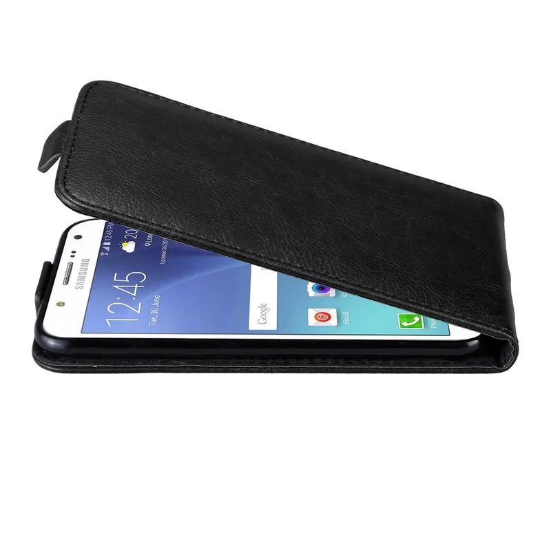 Cadorabo Hülle kompatibel mit Samsung Galaxy J7 2015 Schutzhülle im Flip Design mit Magnetverschluss