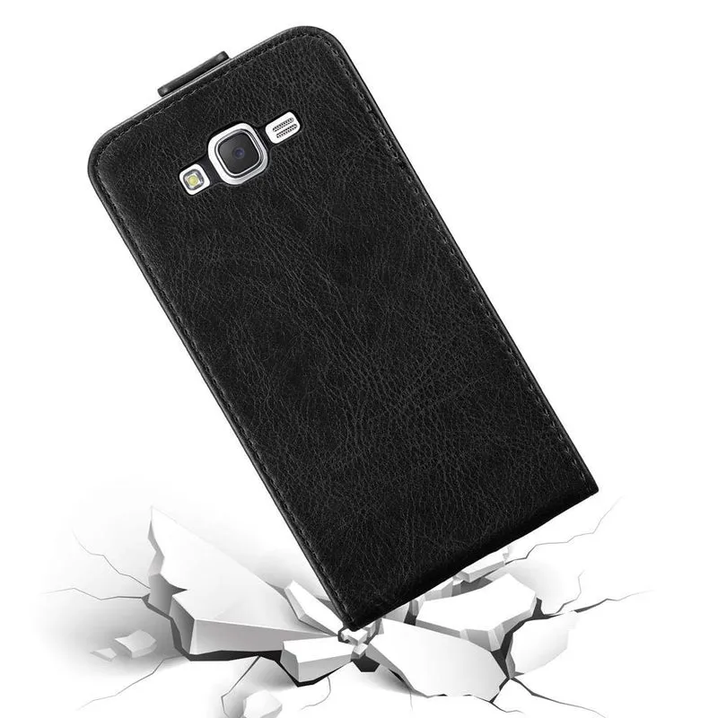 Cadorabo Hülle kompatibel mit Samsung Galaxy J7 2015 Schutzhülle im Flip Design mit Magnetverschluss