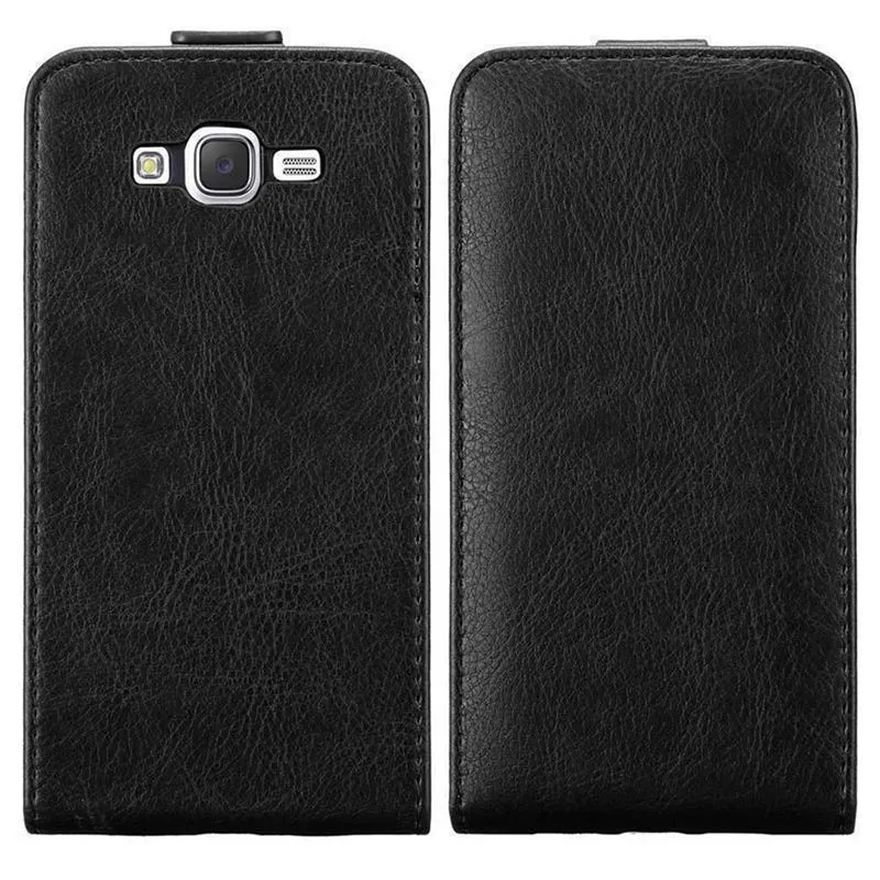 Cadorabo Hülle kompatibel mit Samsung Galaxy J7 2015 Schutzhülle im Flip Design mit Magnetverschluss