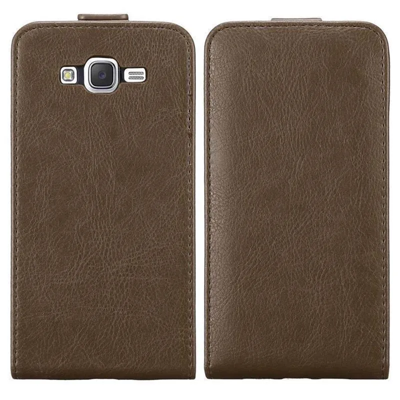 Cadorabo Hülle kompatibel mit Samsung Galaxy J7 2015 Schutzhülle im Flip Design mit Magnetverschluss