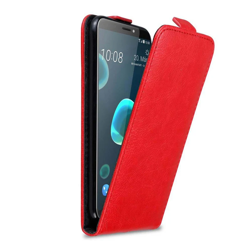 Cadorabo Hülle kompatibel mit HTC Desire 12 PLUS Schutzhülle im Flip Design mit Magnetverschluss