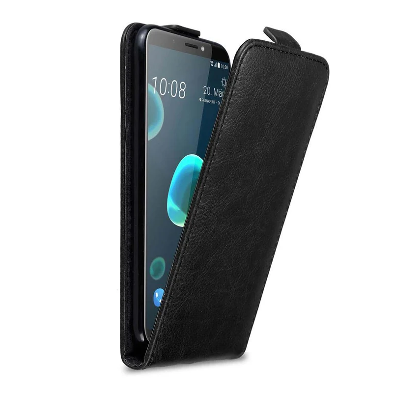 Cadorabo Hülle kompatibel mit HTC Desire 12 PLUS Schutzhülle im Flip Design mit Magnetverschluss