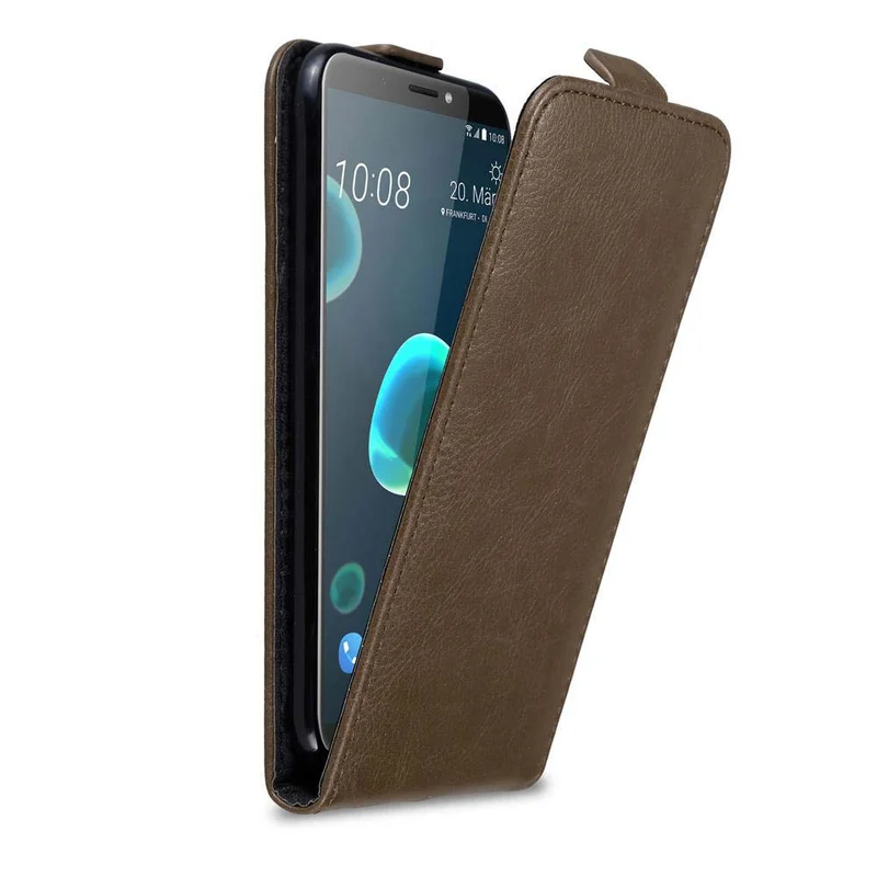Cadorabo Hülle kompatibel mit HTC Desire 12 PLUS Schutzhülle im Flip Design mit Magnetverschluss