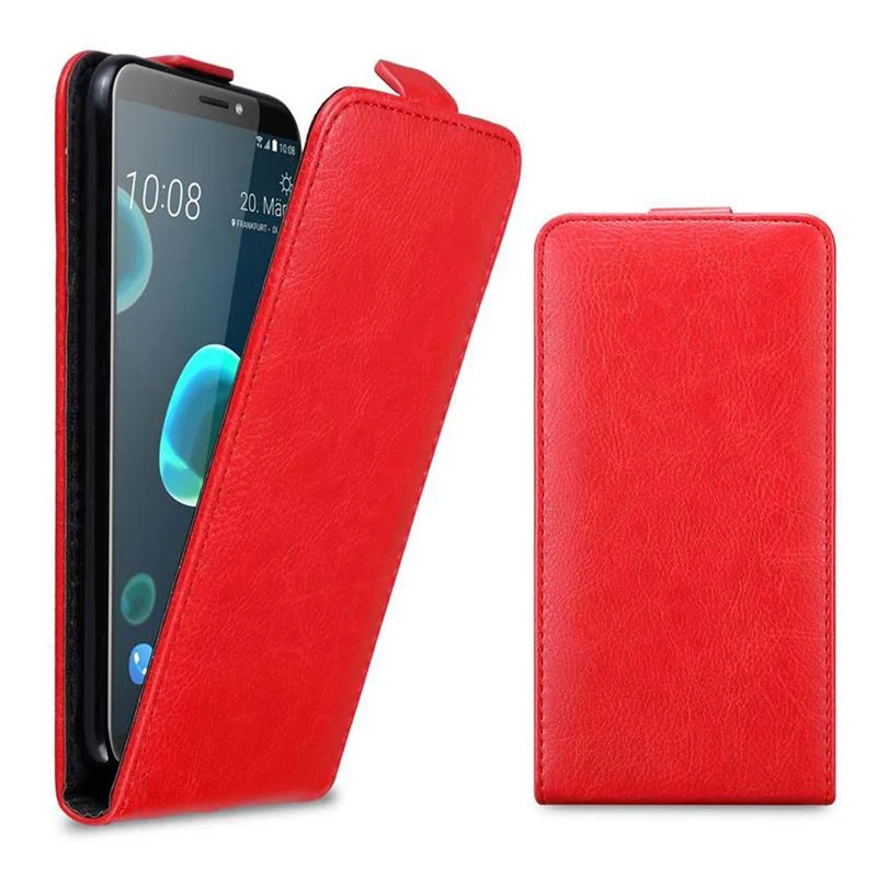 Cadorabo Hülle kompatibel mit HTC Desire 12 PLUS Schutzhülle im Flip Design mit Magnetverschluss