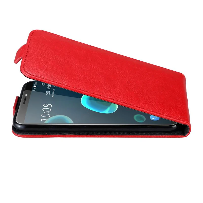 Cadorabo Hülle kompatibel mit HTC Desire 12 PLUS Schutzhülle im Flip Design mit Magnetverschluss