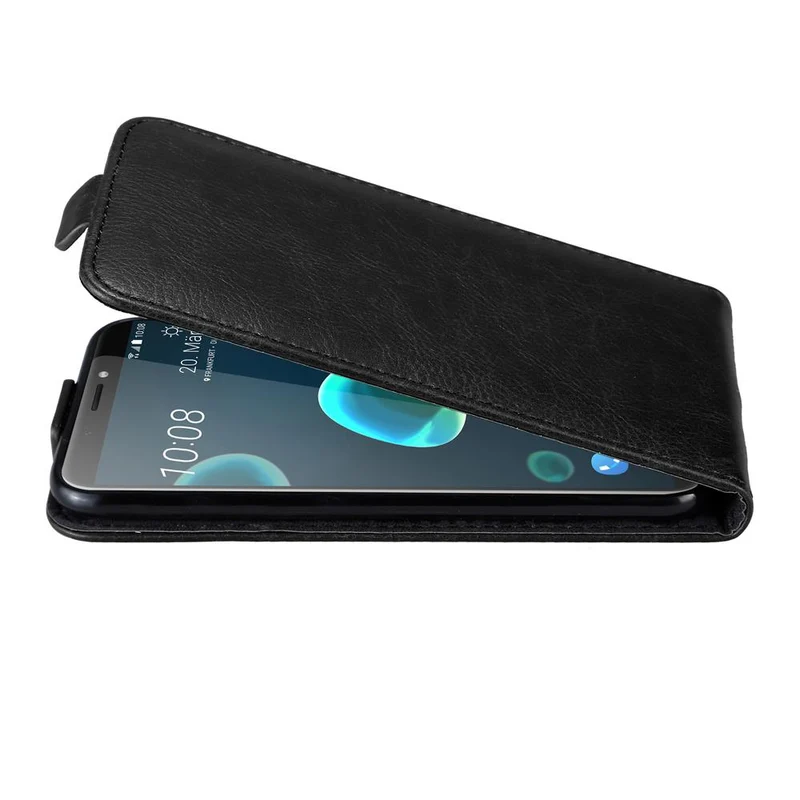 Cadorabo Hülle kompatibel mit HTC Desire 12 PLUS Schutzhülle im Flip Design mit Magnetverschluss
