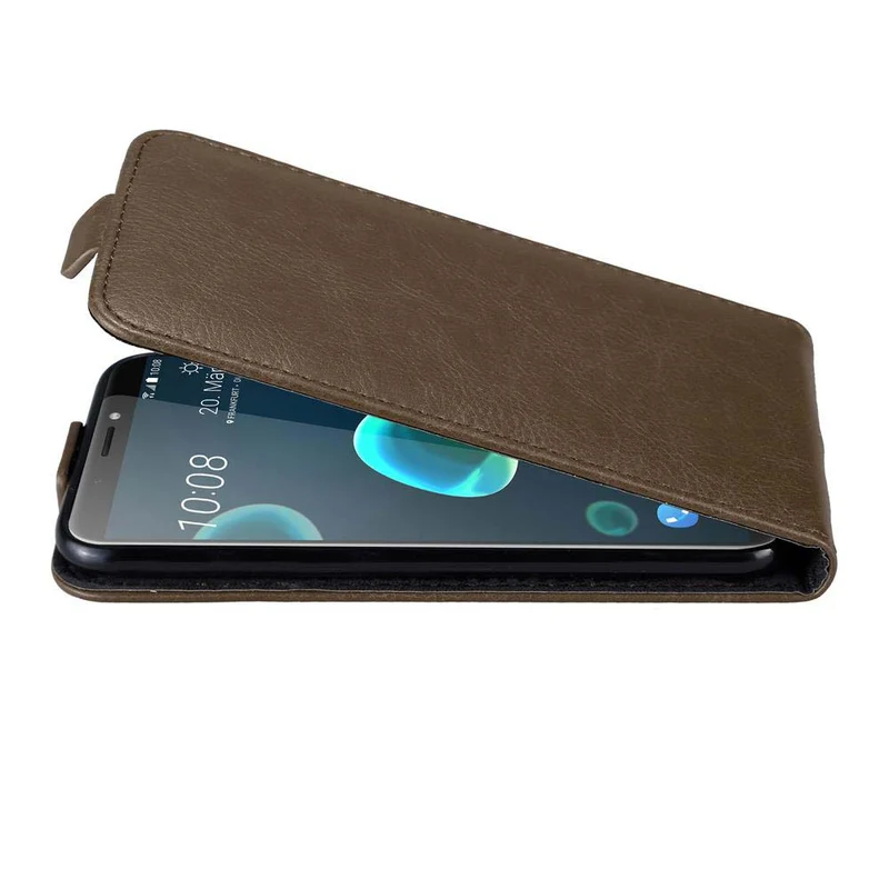Cadorabo Hülle kompatibel mit HTC Desire 12 PLUS Schutzhülle im Flip Design mit Magnetverschluss