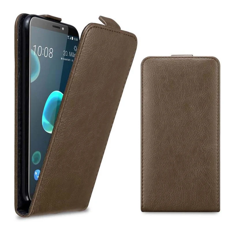 Cadorabo Hülle kompatibel mit HTC Desire 12 PLUS Schutzhülle im Flip Design mit Magnetverschluss