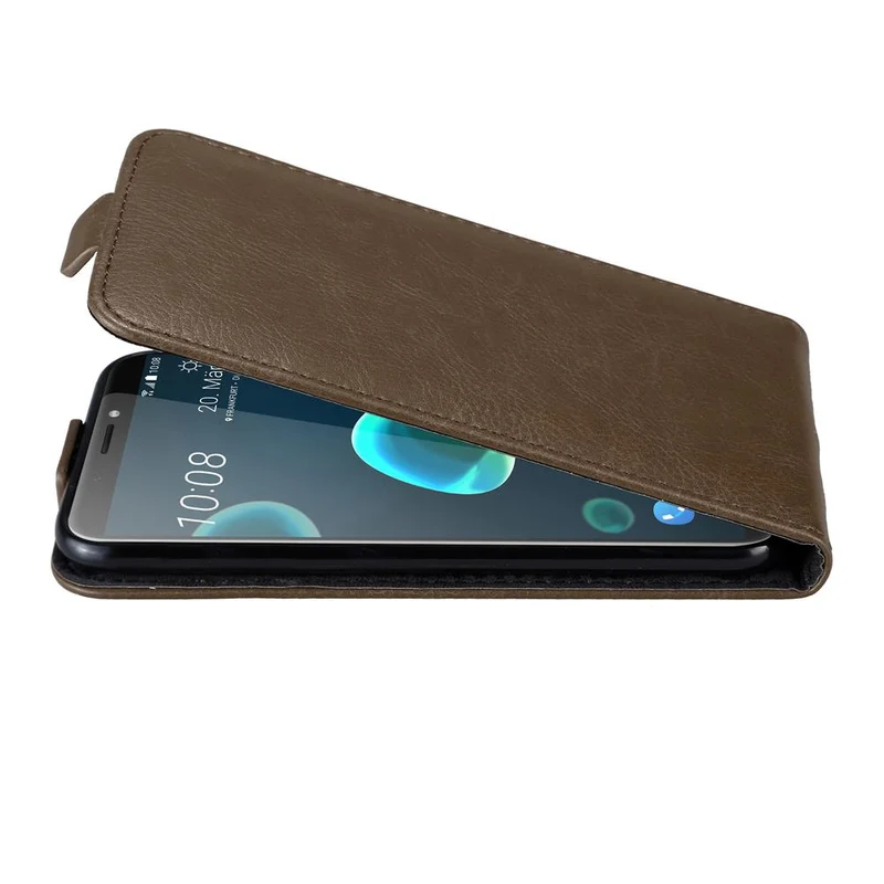 Cadorabo Hülle kompatibel mit HTC Desire 12 PLUS Schutzhülle im Flip Design mit Magnetverschluss