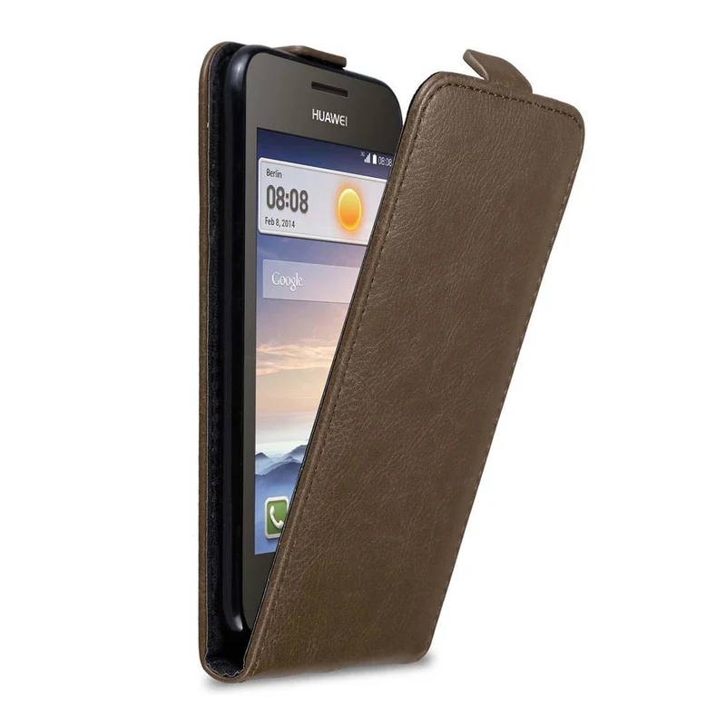 Cadorabo Hülle kompatibel mit Huawei Y3 / Y3C / Y330 / Y331 / Y360 Schutzhülle im Flip Design mit Magnetverschluss