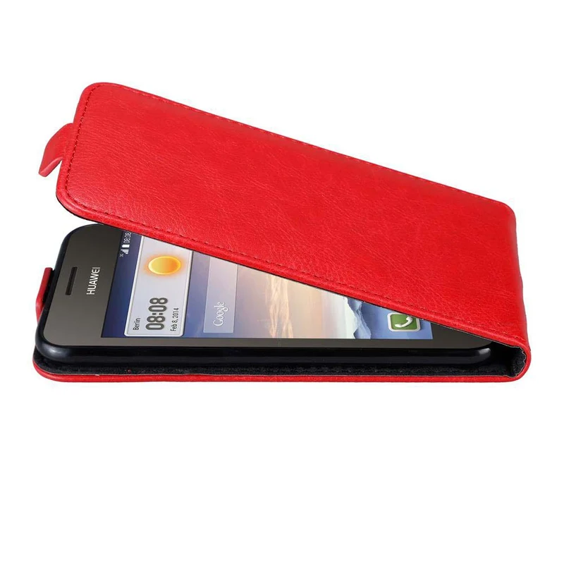 Cadorabo Hülle kompatibel mit Huawei Y3 / Y3C / Y330 / Y331 / Y360 Schutzhülle im Flip Design mit Magnetverschluss