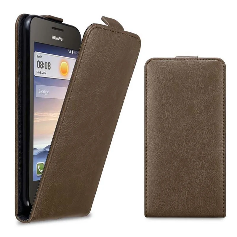 Cadorabo Hülle kompatibel mit Huawei Y3 / Y3C / Y330 / Y331 / Y360 Schutzhülle im Flip Design mit Magnetverschluss