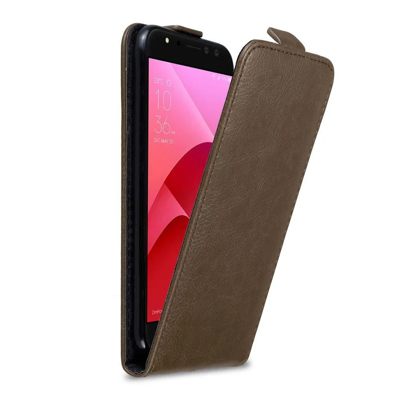 Cadorabo Hülle kompatibel mit Asus ZenFone 4 Selfie PRO Schutzhülle im Flip Design mit Magnetverschluss