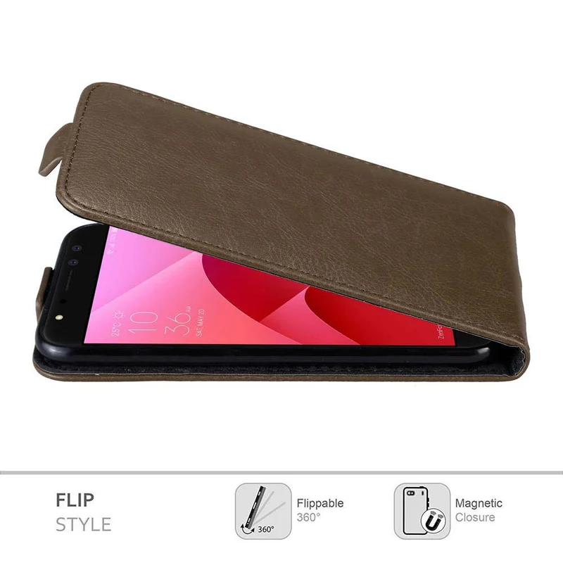 Cadorabo Hülle kompatibel mit Asus ZenFone 4 Selfie PRO Schutzhülle im Flip Design mit Magnetverschluss