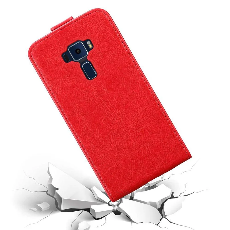 Cadorabo Hülle kompatibel mit Asus ZenFone 3 (5.2 Zoll) Schutzhülle im Flip Design mit Magnetverschluss