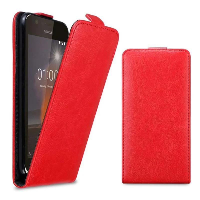 Cadorabo Hülle kompatibel mit Nokia 1 2018 Schutzhülle im Flip Design mit Magnetverschluss
