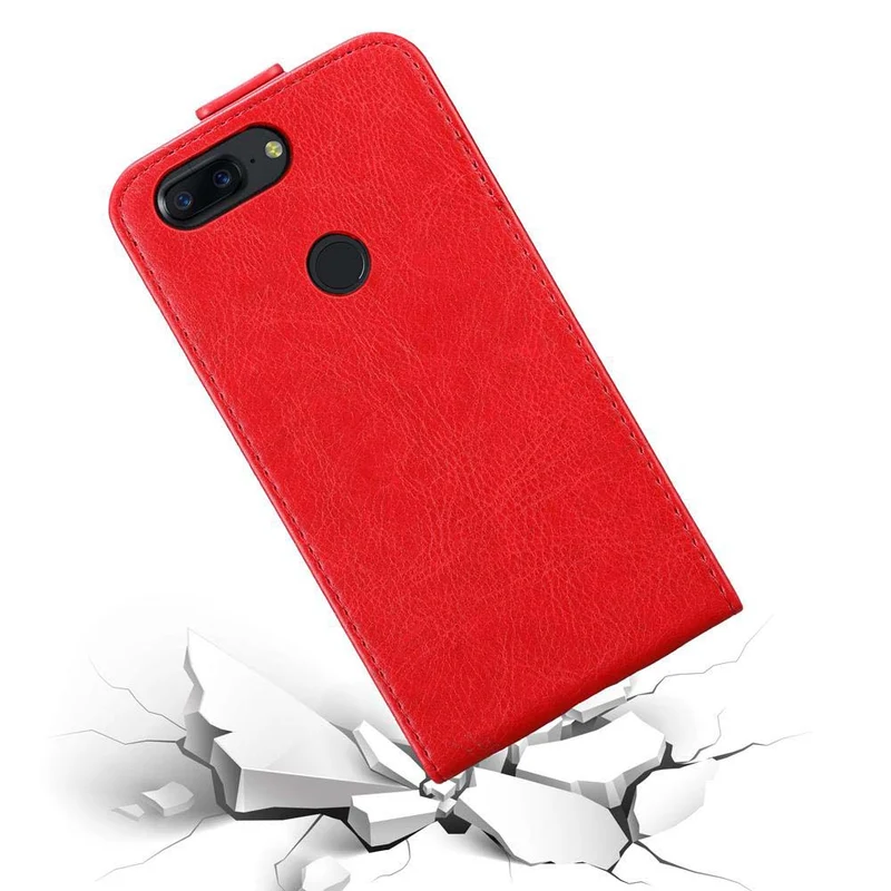 Cadorabo Hülle kompatibel mit OnePlus 5T Schutzhülle im Flip Design mit Magnetverschluss