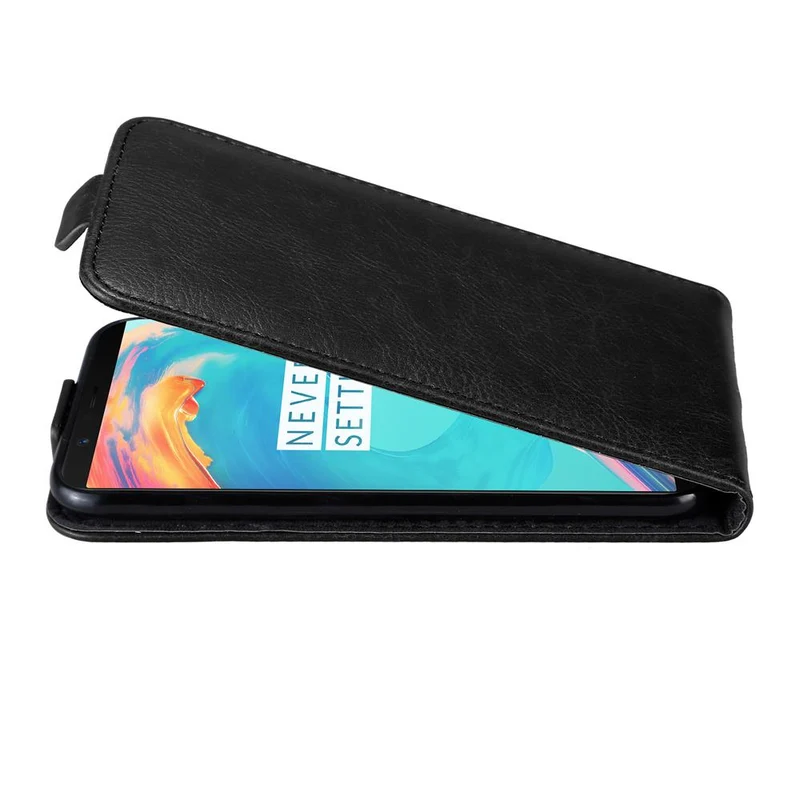 Cadorabo Hülle kompatibel mit OnePlus 5T Schutzhülle im Flip Design mit Magnetverschluss