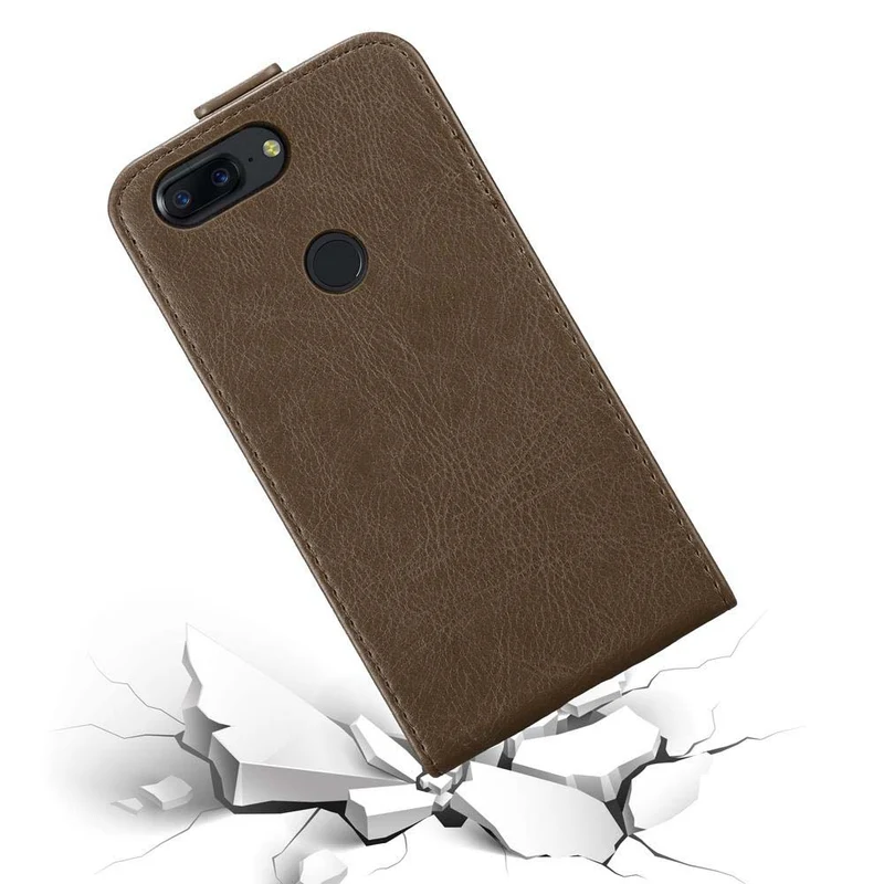 Cadorabo Hülle kompatibel mit OnePlus 5T Schutzhülle im Flip Design mit Magnetverschluss