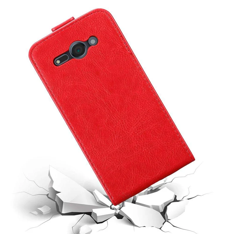 Cadorabo Hülle kompatibel mit Sony Xperia XZ2 COMPACT Schutzhülle im Flip Design mit Magnetverschluss