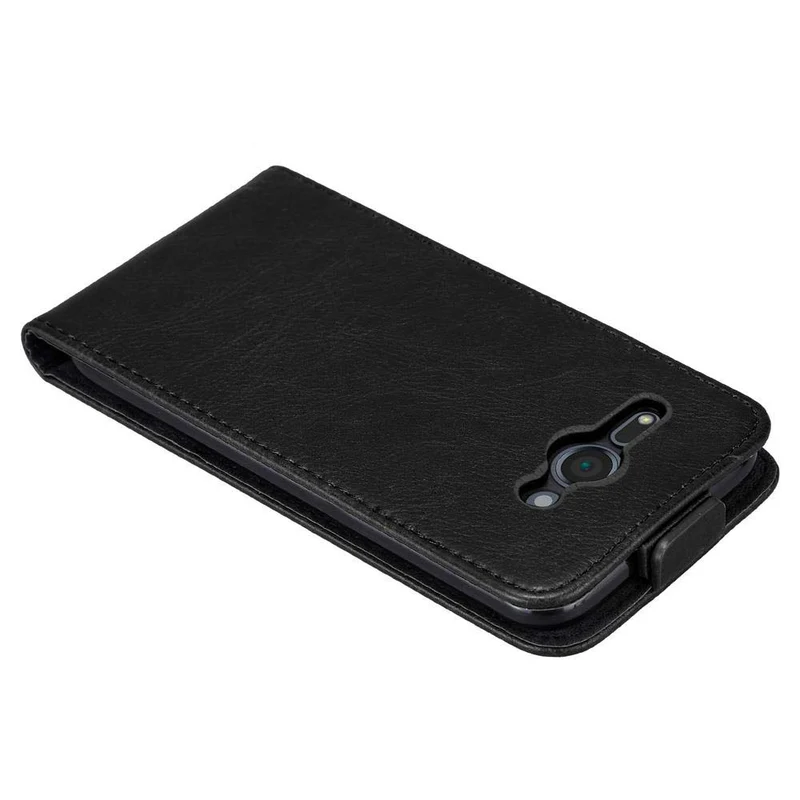 Cadorabo Hülle kompatibel mit Sony Xperia XZ2 COMPACT Schutzhülle im Flip Design mit Magnetverschluss
