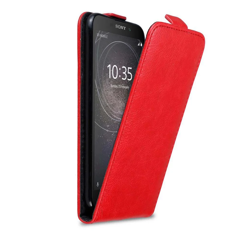Cadorabo Hülle kompatibel mit Sony Xperia XA2 Schutzhülle im Flip Design mit Magnetverschluss