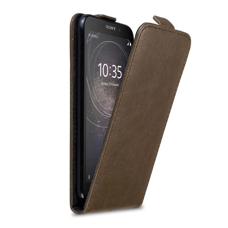 Cadorabo Hülle kompatibel mit Sony Xperia XA2 Schutzhülle im Flip Design mit Magnetverschluss